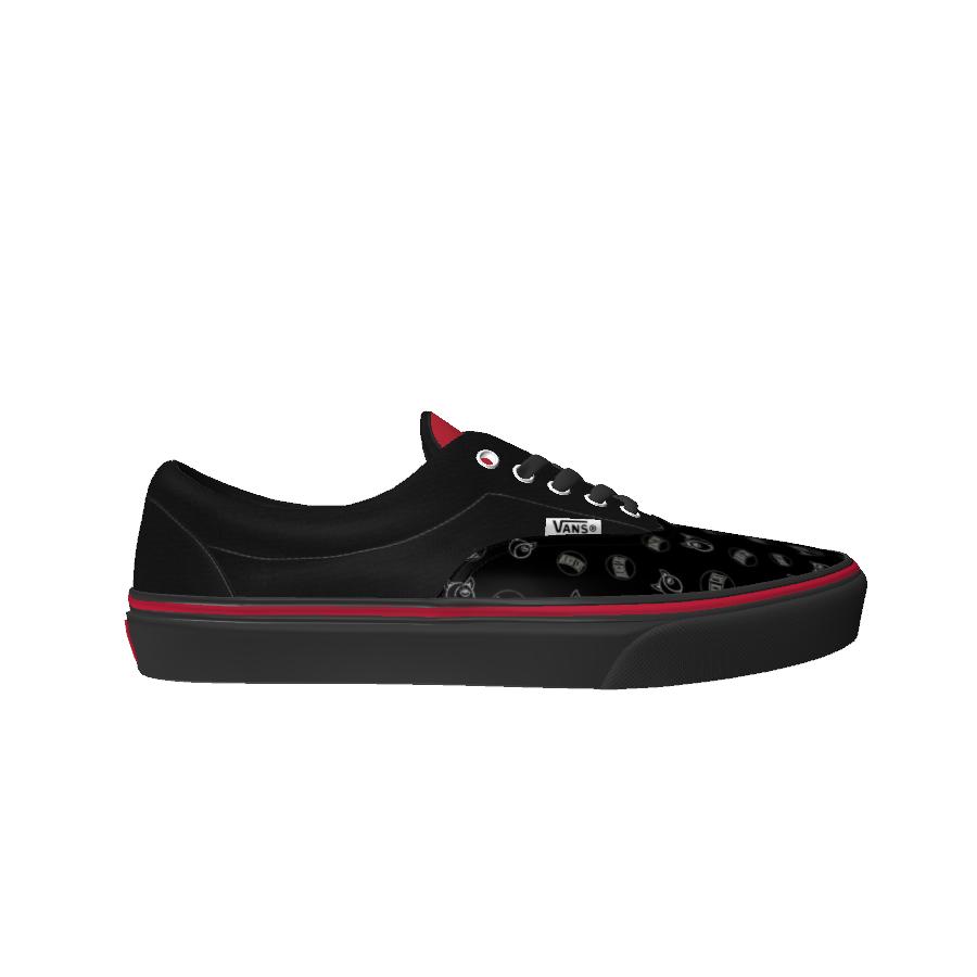 black and white square vans