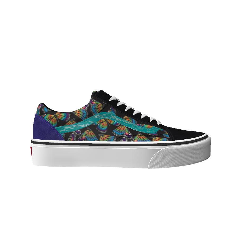 custom leather vans